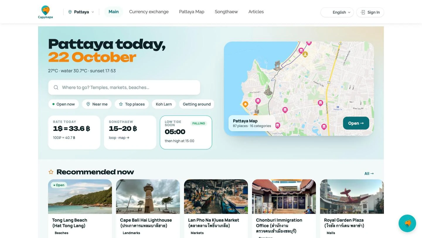 Capymapa homepage